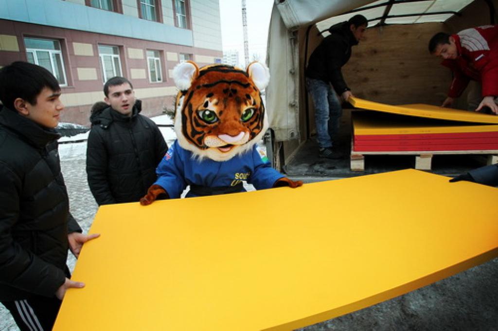 Tatamis for Euro-2012 have arrived in Chelyabinsk