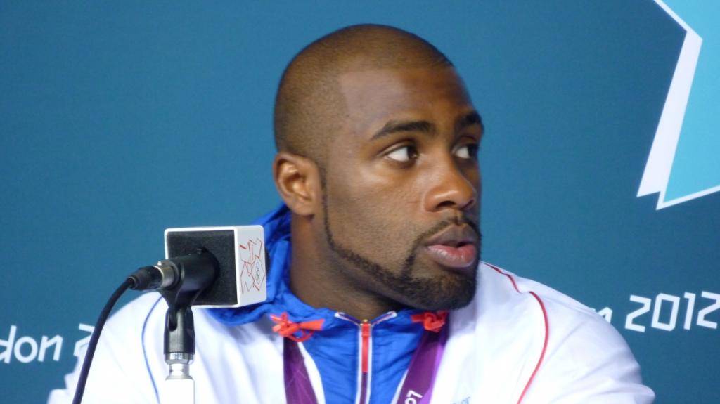 Interview with Teddy Riner just after he won his medal