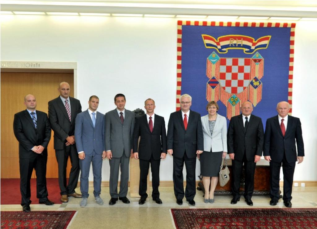 EJU President Soloveychik meets with Croatian President Josipovic