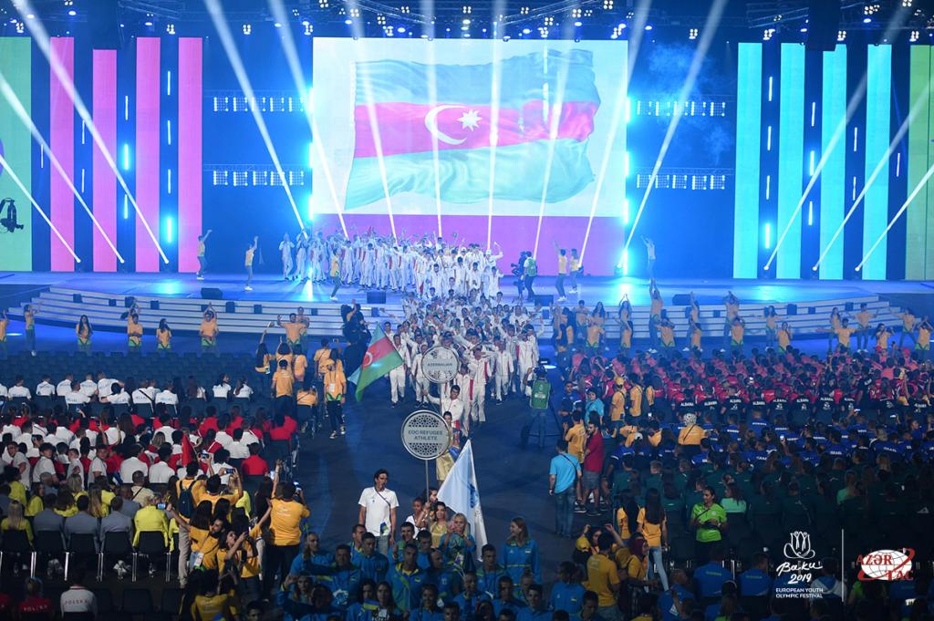 BAKU IMPRESSES WITH OPENING CEREMONY OF EUROPEAN YOUTH OLYMPIC FESTIVAL