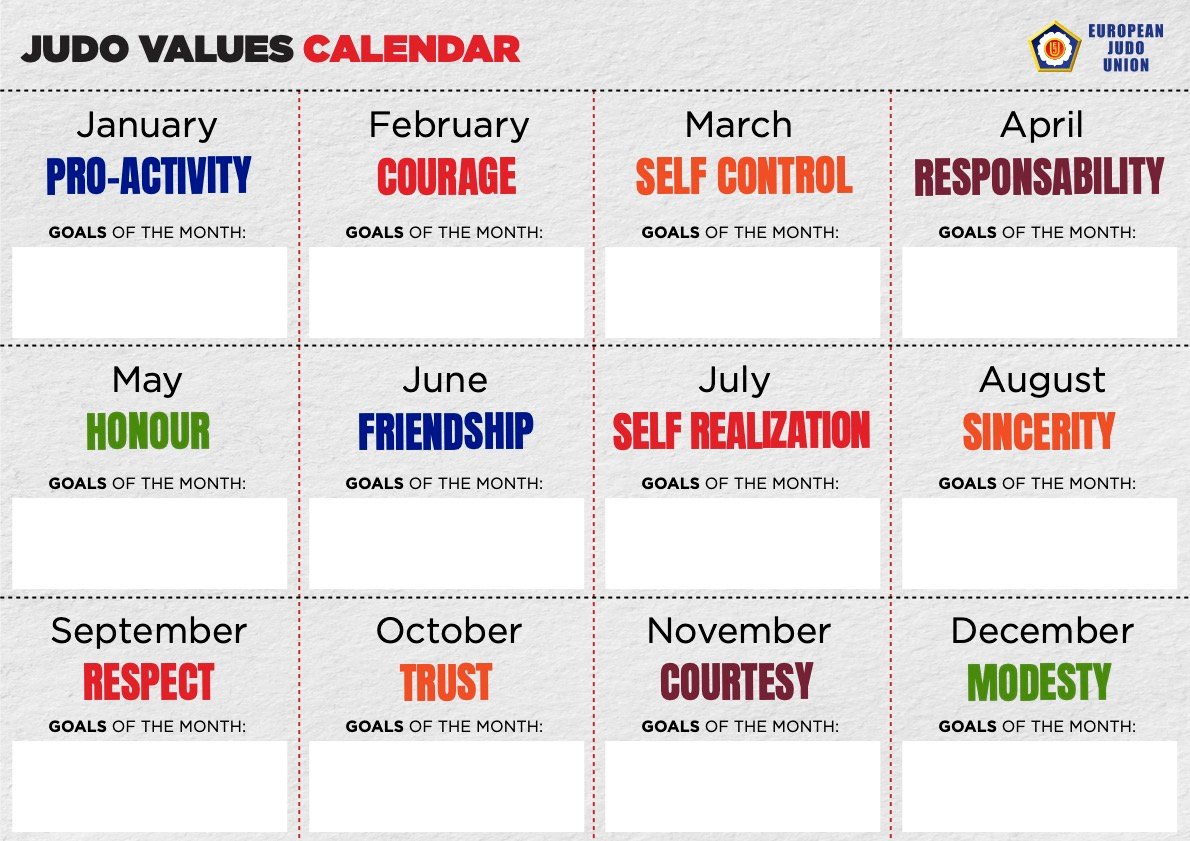 European Week of Judo Values